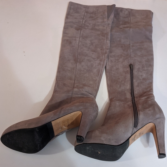 Aldo over the knee gray suede boots - Picture 2 of 9